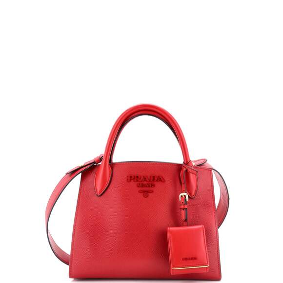 Prada Monochrome Tote Saffiano With #183538P11B - Picture 1 of 8